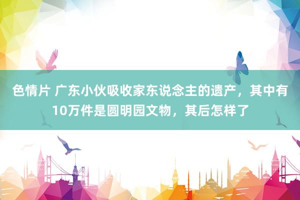 色情片 广东小伙吸收家东说念主的遗产，其中有10万件是圆明园文物，其后怎样了