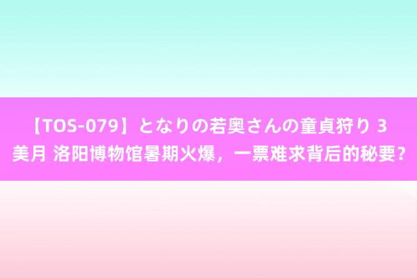 【TOS-079】となりの若奥さんの童貞狩り 3 美月 洛阳博物馆暑期火爆，一票难求背后的秘要？