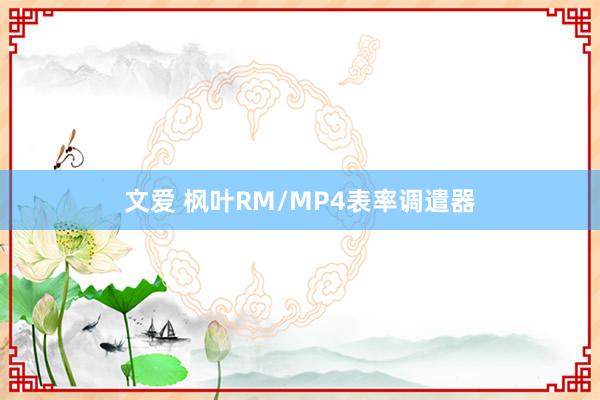 文爱 枫叶RM/MP4表率调遣器